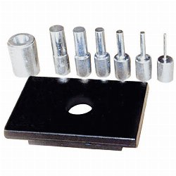 Metallkraft - 6-częściowy zestaw trzpieni drukarskich z płytą perforowaną WPP 30 (4101030)